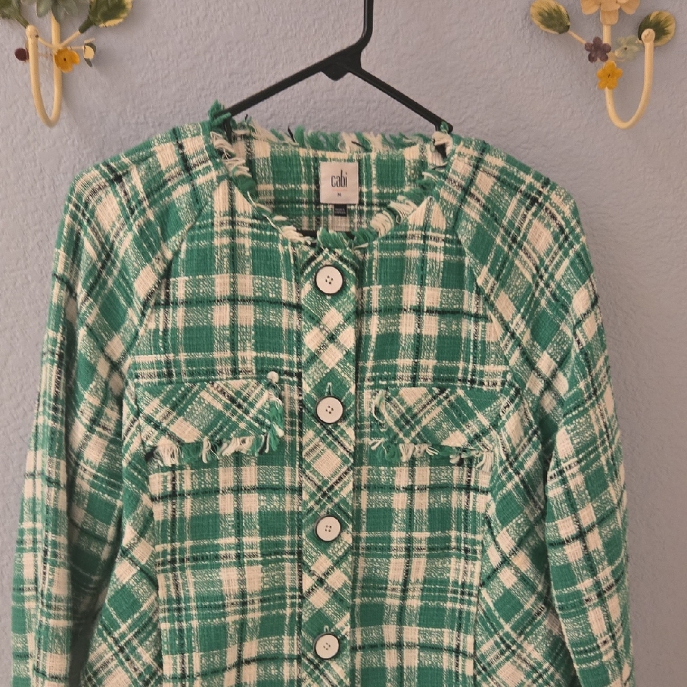 Green Plaid Women's Jacket